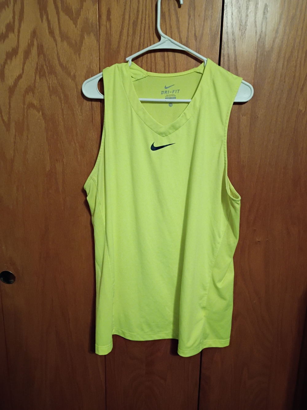 Nike Dri-FIT Neon Yellow Sleeveless Training Tank